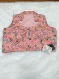 Premium Pink Floral Pure Cotton Designer Blouse – Collared Neck