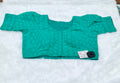 Emerald Green Pure Cotton Embroidered Designer Blouse – Front Open