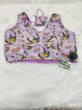 Lavender Floral Digital Print Pure Cotton Designer Blouse