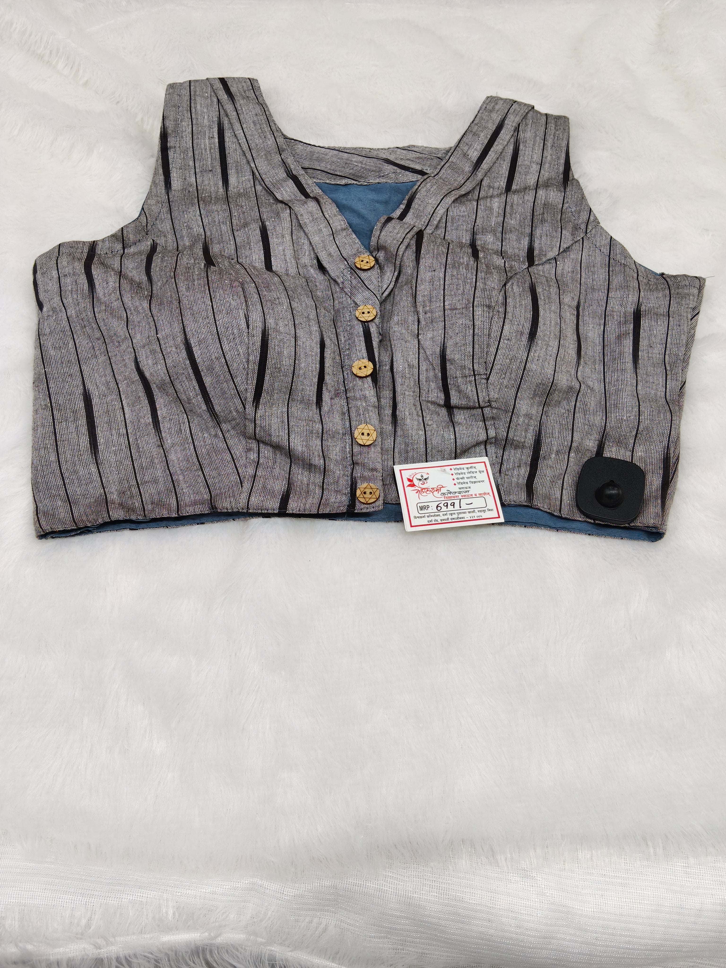 Ikkat Cotton Designer Blouse