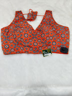 Premium Ajrakh Print Designer Blouse