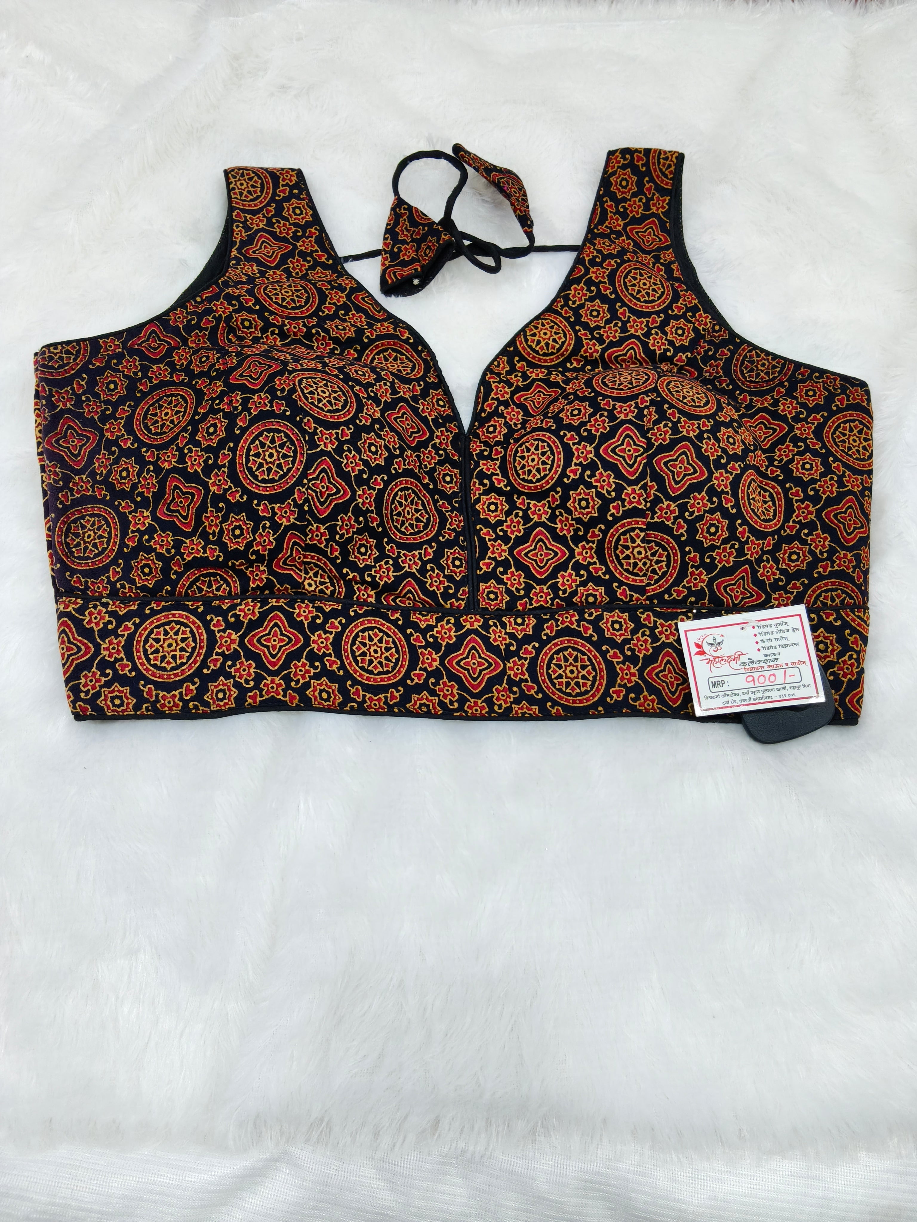 Ajrak Cotton Designer Blouse 1