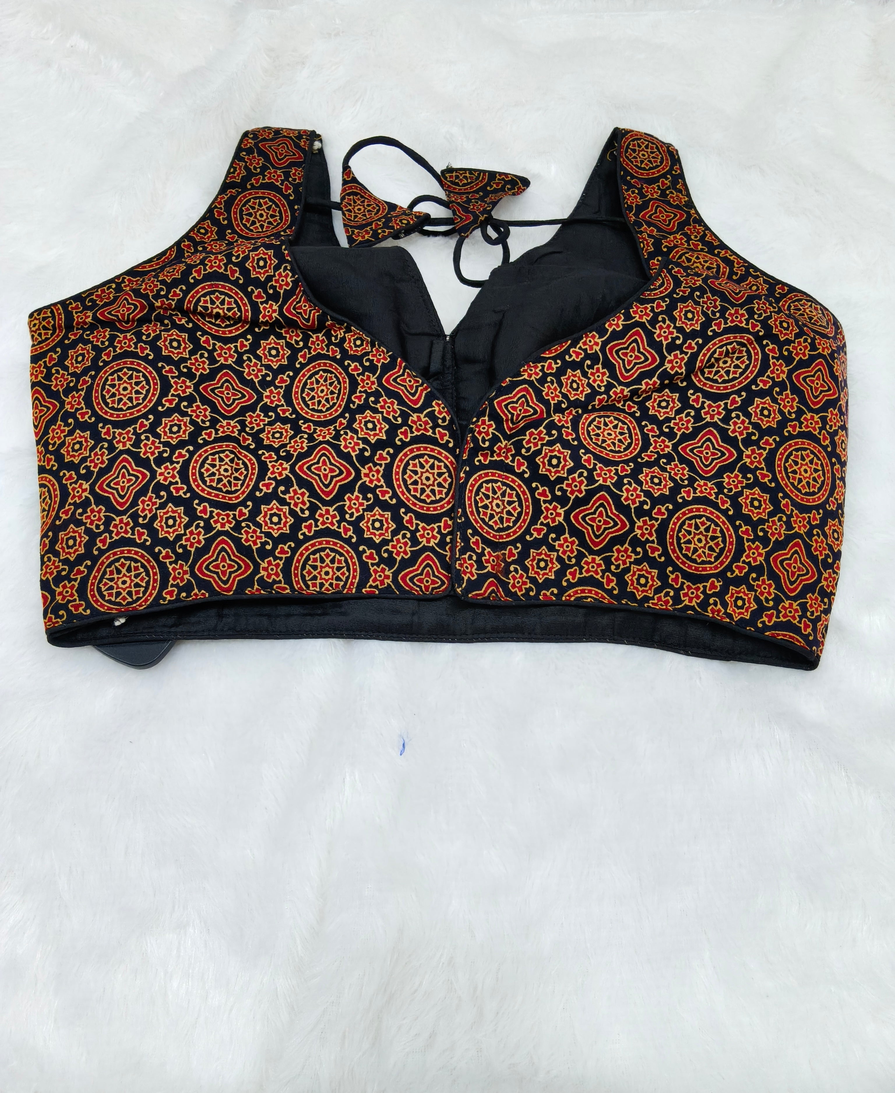 Ajrak Cotton Designer Blouse 5