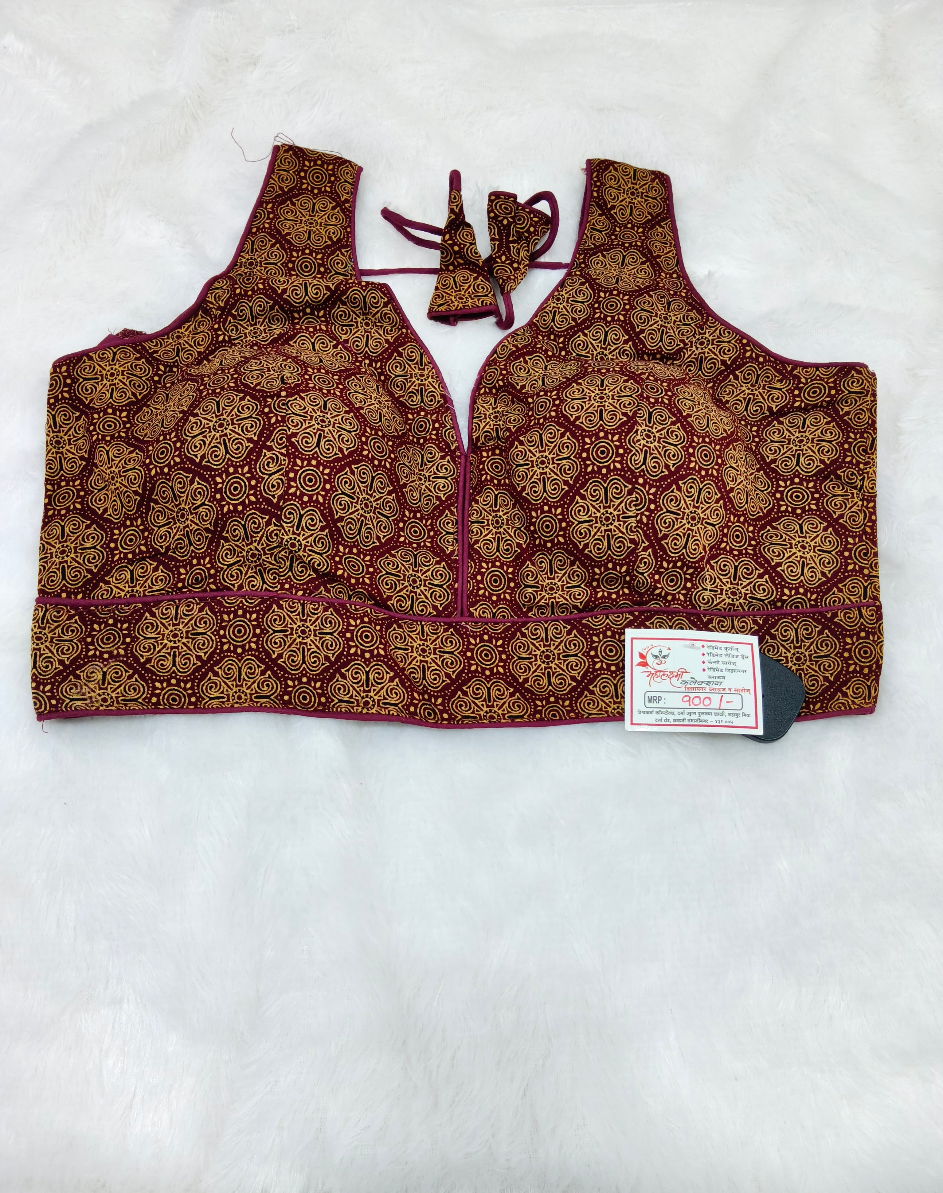 Ajrak Cotton Designer Blouse 4
