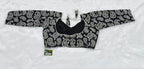 Premium Black Chikankari Cotton Designer Blouse – 3/4 Sleeves