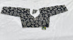 Premium Black Chikankari Cotton Designer Blouse – 3/4 Sleeves