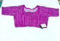 Rani Pink Bandhani Printed Pure Cotton Saree Blouse | Readymade