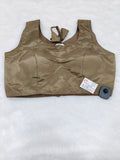 Coffee Brown Plain Pure Silk Saree Blouse | Readymade