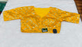 Yellow Banarasi Silk Gold Silver Brocade Design 2 Saree Blouse | Readymade