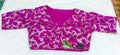 Magenta Banarasi Silk Gold Silver Brocade Design 2 Saree Blouse | Readymade