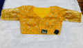 Mustard Yellow Banarasi Silk Gold Silver Brocade Design 3 Saree Blouse | Readymade