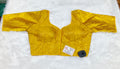 Yellow Banarasi Silk Small Brocade Design Saree Blouse | Readymade