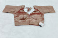 Rose Gold Tissue Silk Self Printed Design Saree Blouse | Readymade