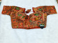 Rust Orange Multi Colour 3 Silk Designer Saree Blouse | Readymade