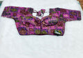 Purple Multi Colour 3 Silk Designer Saree Blouse | Readymade